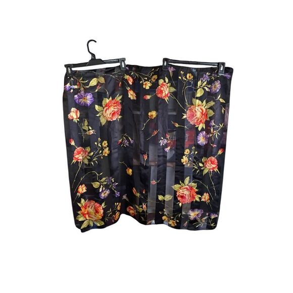 Echo women’s 100% silk floral print square scarf 34x34 - Picture 2 of 6